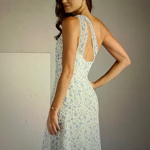 Azazie Maive One-Shoulder Floral sheath chiffon Dress - Picture 6 of 15